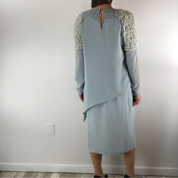 VINTAGE 60’s 70’s Bead Embellished Evening Formal Cocktail Party Top Skirt Set - Picture 8 of 16